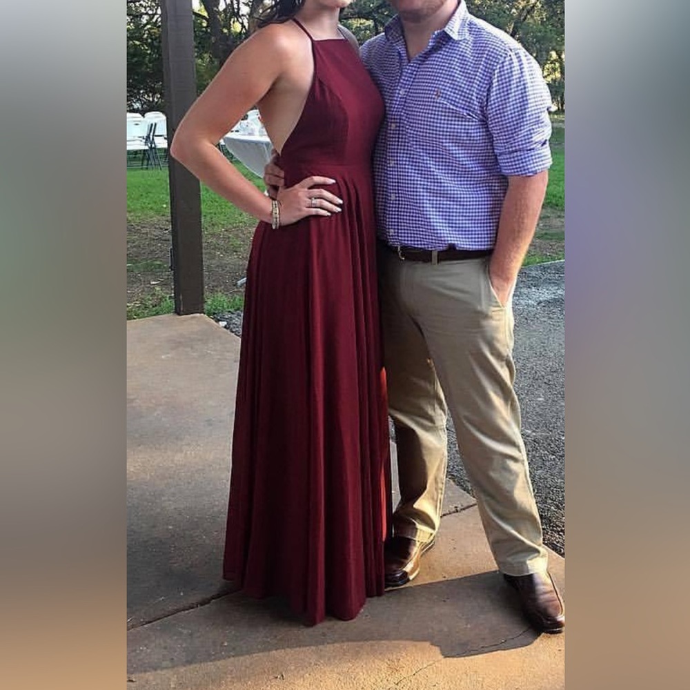 Lulus Maroon Long Dress
